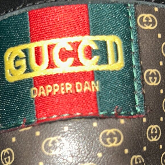 Gucci x Dapper Dan High-Top Sneakers – Black/Gold Monogram - Picture 6 of 11